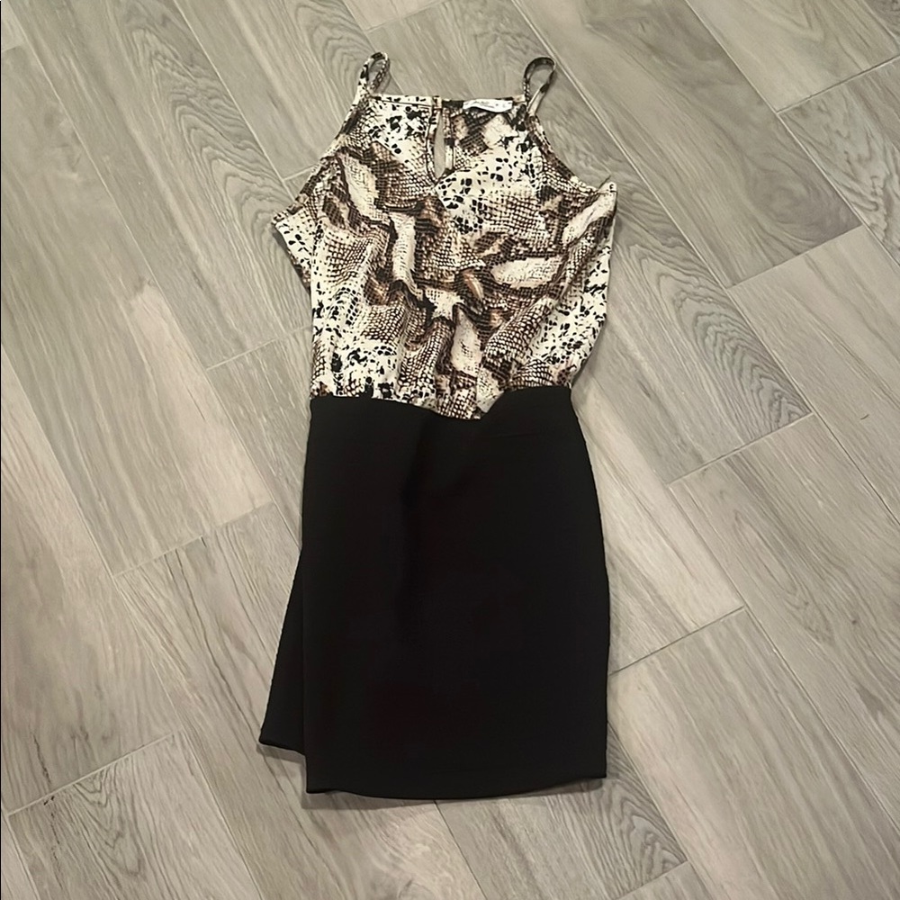 Pinc Premium Girls Black and Beige Dress Size: L